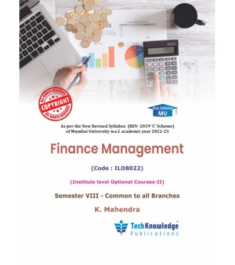 Financial Management Sem 8 Engineering All Branch Techknowledge Publication | Mumbai University